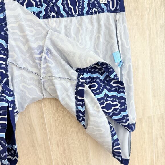 J Mclaughlin Skort Catalina Cloth Skirt Size M Blue White Geometric Print Sport - Picture 5 of 12